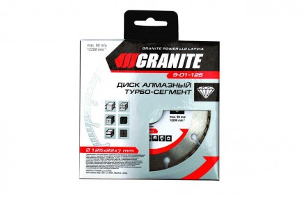 Алмазний диск "Granite" призначений для сухого різання будівельних матеріалів, т. . фото 3