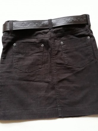 Продам стильную вельветовую юбочку темно-коричневого цвета французской марки Cam. . фото 5