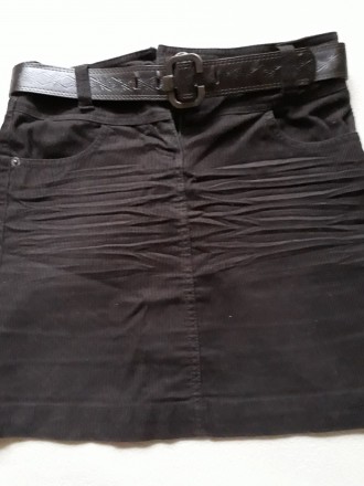 Продам стильную вельветовую юбочку темно-коричневого цвета французской марки Cam. . фото 7