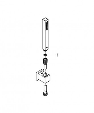 Лейка для душа Euphoria Cube Stick GROHE Характеристика: Euphoria Cube Stick Душ. . фото 3