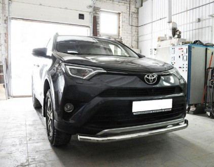 Труба одинарная на Toyota RAV 4 Нерж. (70 диаметр). Київ. фото 1 Труба одинарная на Toyota RAV 4 Нерж. (70 диаметр). Київ. фото 1