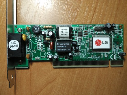 Внутренний аналоговый модем LG LM-I56N.
- Интерфейс: PCI
- Протокол V.92
- Фа. . фото 5