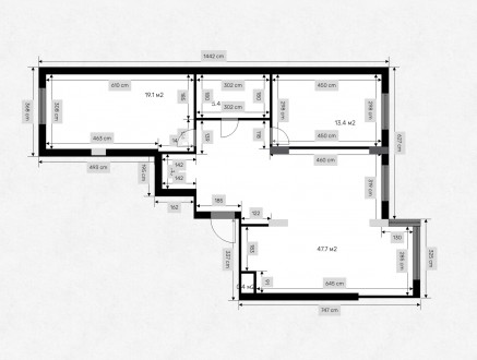 Общая площадь квартиры 86,5 м.кв. 
5-й этаж из 19 Два лифта
В доме подключены . . фото 6