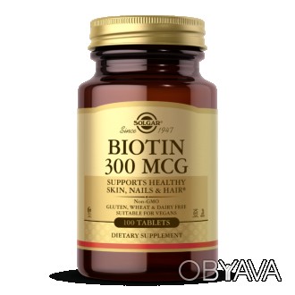 
 
Супер-мощная защита, внутри и снаружи!
Solgar Biotin 300 mcg – источник биоти. . фото 1