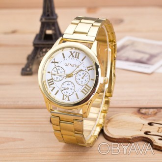 Полный ассортимент товара можно посмотреть здесь:
 
Женские часы "Geneva" с белы. . фото 1