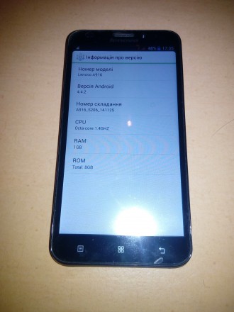 Смартфон Lenovo А-916 чорного кольору.
Операційна система: Android 4.4.2
Діаго. . фото 2
