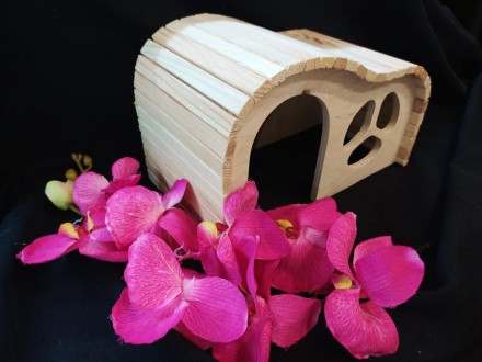 Интерьерное укрытие - деревянный домик, прекрасно подойдёт для морской свинки, к. . фото 5