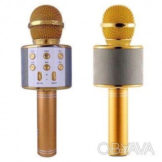 
Караоке-микрофон WS 858 с динамиком колонкой золотистый
Производитель WS
Тип - . . фото 1
