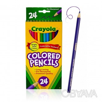
	Цветные карандаши Крайола CRAYOLA Colored Pencils 24 шт.. . фото 1