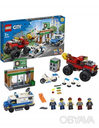 
	Конструктор LEGO City Police 60245 «Ограбление полицейского монстр-трака» непр. . фото 1