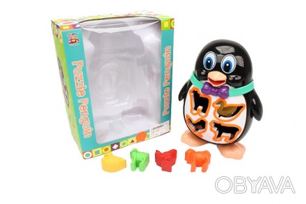 Яркая и очень привлекательная игрушка в форме пингвина - отличный развивающий по. . фото 1