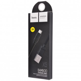 Дата кабель Hoco X5 Bamboo USB to Type-C (100см) (Белый). . фото 3