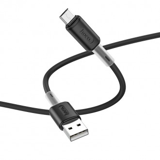 Дата кабель Hoco X48 "Soft" MicroUSB (1m) (Черный). . фото 4