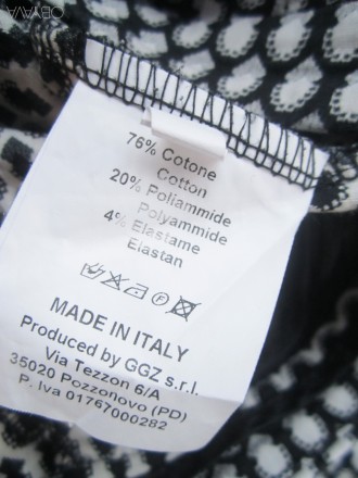 Укороченные  штаны, брюки, р.С, Италия, Vicolo .
Цвет - черный с белым. По низу. . фото 4
