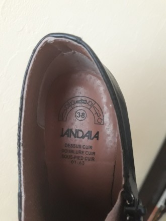 Продам новые женские кожаные ботинки на каблучке французской марки Jandala. Разм. . фото 9