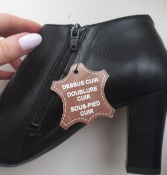Продам новые женские кожаные ботинки на каблучке французской марки Jandala. Разм. . фото 5