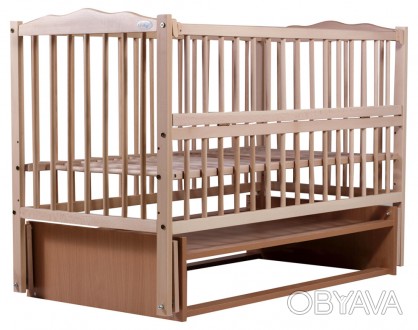 Ліжко Babyroom Веселка DVMO-2 виготовлена ​​з деревини бука, міцного та довговіч. . фото 1