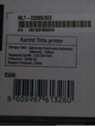Картридж MLT-D209S для принтера Samsung ML-2855ND, SCX-4824FN, SCX-4828FN
Отпра. . фото 3