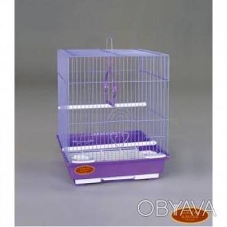 Удобная клетка, которая прекрасно подойдёт для мелких попугаев : волнистых попуг. . фото 1