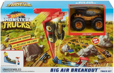 
Hot Wheels Monster Trucks Big AIR Breakout Соревнования по прыжкам в высоту . 
. . фото 1