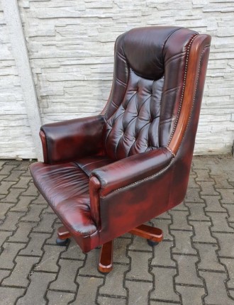 Шкіряне кабінетне крісло бренду CHESTERFIELD. Оригінал.
Натуральна шкіра, відмі. . фото 8