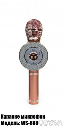 Портативный беспроводной микрофон-караоке, который удобно носить с собой Wster W. . фото 1