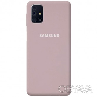 Чехол Silicone Cover Full Protective (AA) для Samsung Galaxy M31s Серый / Lavend