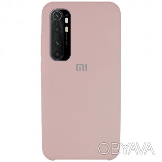 Чехол Silicone Cover (AAA) для Xiaomi Mi Note 10 Lite Розовый / Pink Sand
