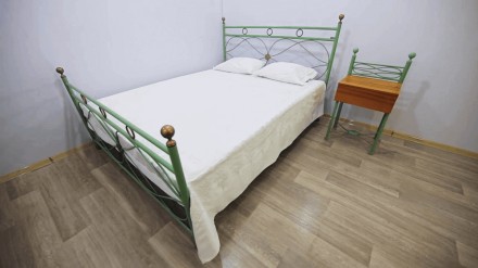 
Двоспальне ліжко Метал-дизайн Bella-Letto Віченца 180x190 (MT-BL-D-V3) - нова к. . фото 4