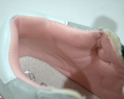 Ботинки BIKI арт.0651-A, сердце, серый-розовый Материал верха - эко-кожа. Подкла. . фото 9