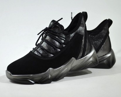 Ботинки BIKI арт.0792-A, черный Материал верха - комбинированный - натуральная з. . фото 5