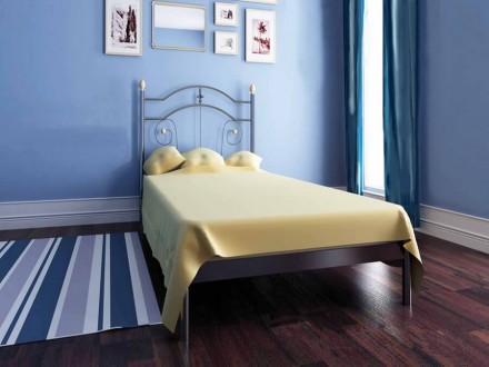 
Односпальне ліжко Метал-дизайн Діана 80x190 (MT-DO-DI1) є бюджетним та якісним . . фото 2