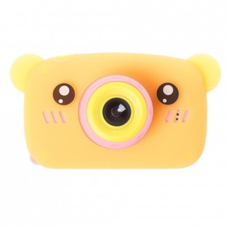 Детская фотокамера Baby Photo Camera Bear (Желтый). . фото 2