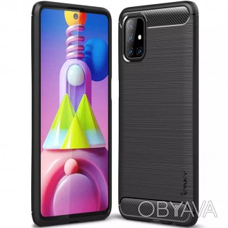 TPU чехол iPaky Slim Series для Samsung Galaxy M51 Черный