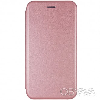 Кожаный чехол (книжка) Classy для Huawei P Smart (2021) Rose Gold
