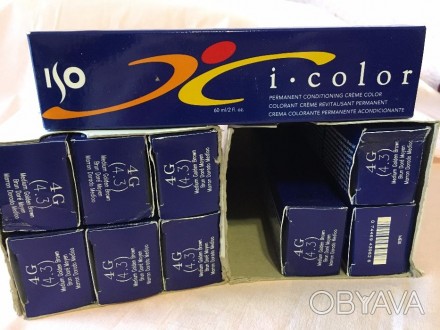 Краска для волос ISO i-Color - 4G (4.3) (КРАСИТ В ЧЕРНЫЙ)