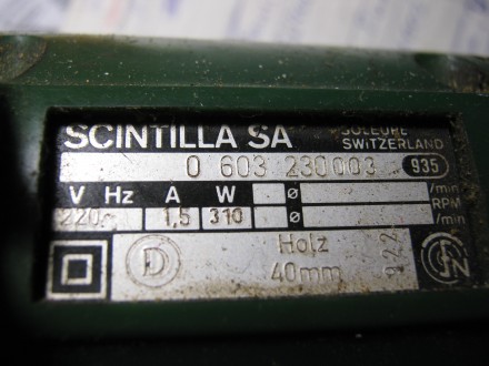 Электрический лобзик Bosch P-10 швейцарской фирмы Scintilla в хорошем рабочем со. . фото 9