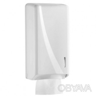Держатель бумаги туалетной пачках C / V изготовлен из ударопрочного пластика бел. . фото 1