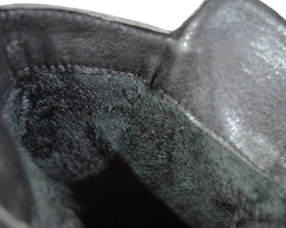 Ботинки KIMBOO арт.A060-3A, лак, черный Материал верха - эко-кожа. Внутри утепле. . фото 10