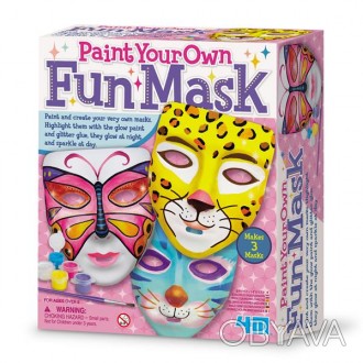 Раскрасьте маски для праздника или игры с набором для творчества от 4М! В компле. . фото 1