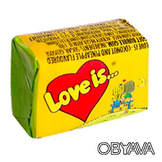 Жвачка Love is "Ананас-кокос"
Love is... сегодня не просто жевательная резинка, . . фото 1