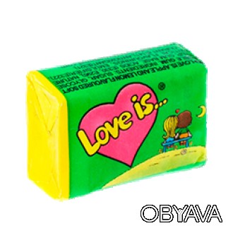 Жвачка Love is "Яблоко-лимон"
Love is... сегодня не просто жевательная резинка, . . фото 1