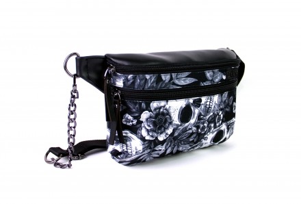 Бананка-Кроссбоди grey skull. Київ. фото 1 Бананка-Кроссбоди grey skull. Київ. фото 1