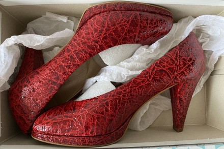 Туфли красные Peter Kaiser в идеальном состоянии, размер 39-40 (6 1/2). 
Матери. . фото 7