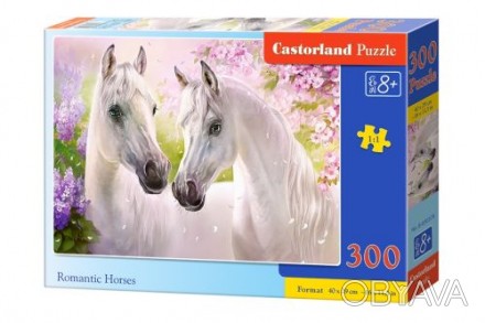 Пазлы "Романтические лошади", 300 элементов. Развивают логическое мышление, мелк. . фото 1