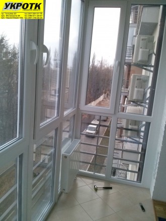 Металопластиковые лоджии и балконы любой сложности. Утепление, обшивка, пол, сте. . фото 2