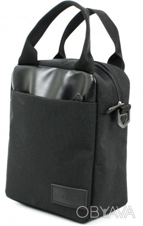 Мужская городская сумка, барсетка с ручками и ремнем на плечо Wallaby 2424 black. . фото 1