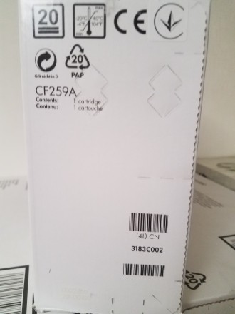 Оригинальный картридж HP 59A (CF259A) для принтера LJ Pro M304a, M428dw, M428fdn. . фото 4