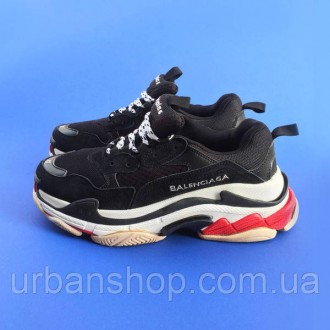 ВЗУТТЯ BALENCIAGA BALENCIAGA TRIPLE S BLACK. . фото 3