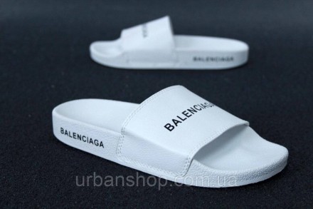Balenciaga Slippers white/white, жіночі шльопанці баленсіага, obuwie damskie.. . фото 4